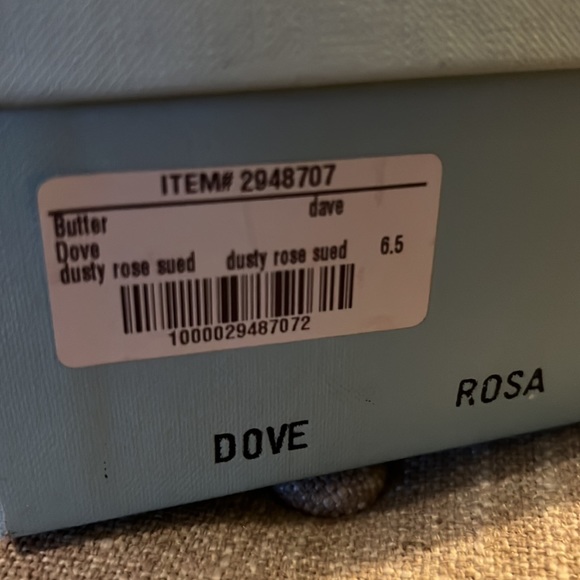 Dusty Rose suede 3.5inch heel. Butter is the designer. Like new - Picture 7 of 7